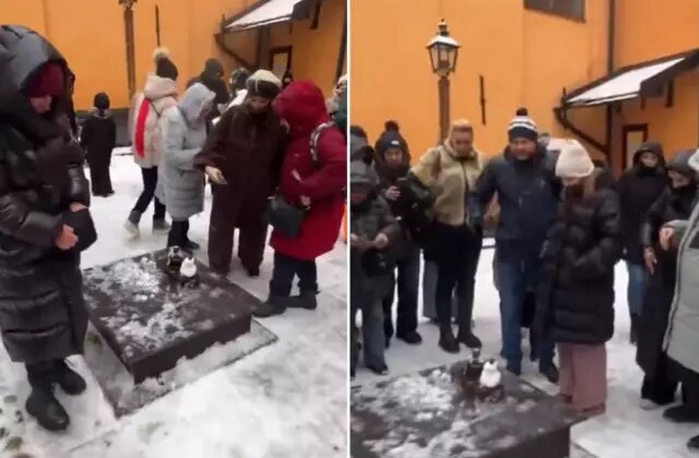 Stockholm’de bir Türk imzası: Yarım asırlık heykele kardan arkadaş