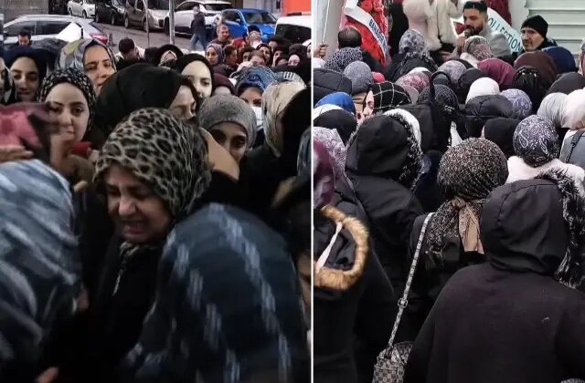 Sultangazi’de mağaza açılışında izdiham yaşandı