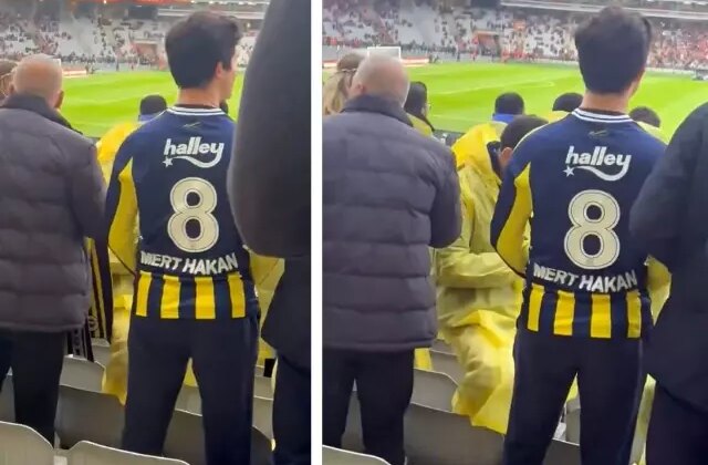 Süper Kupa öncesine damga vuran görüntü: Mert Hakan forması giydi