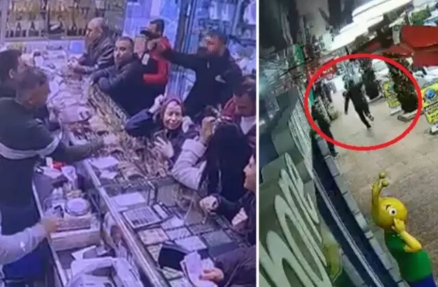 Tabancayla kuyumcuya girip 100 gram altını aldı, havaya ateş açıp kaçtı