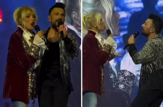 Tarkan’ın sahnesine bu sefer Ajda Pekkan çıktı