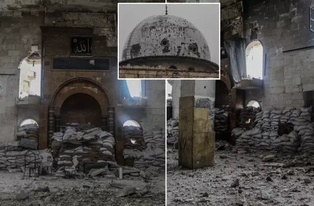 Terör örgütünün askeri karargah olarak kullandığı cami ilk kez görüntülendi