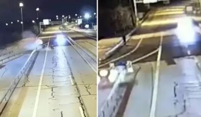 Ters yöne giren araç dehşet saçtı