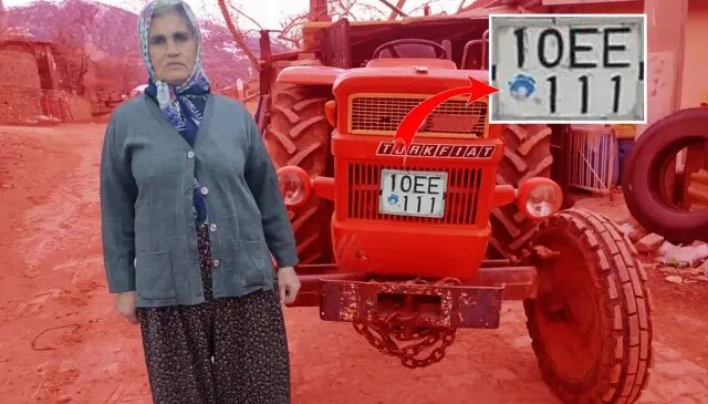 Traktörünün plakası başına bela oldu! Ceza üstüne ceza yağıyor