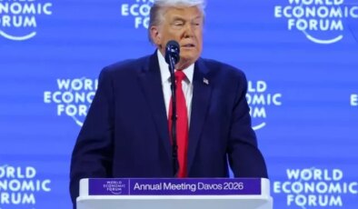 Trump, Davos’taki konuşmasına başlar başlamaz iğneyi batırdı
