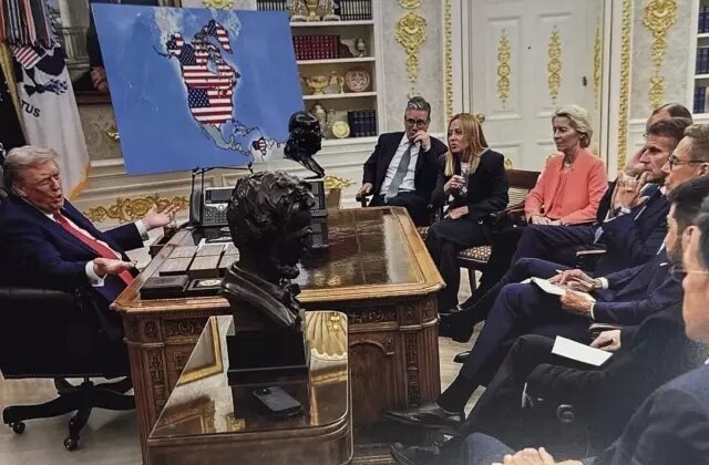 Trump dünyaya mesajı bu fotoğrafla verdi! Haritaya dikkatli bakın