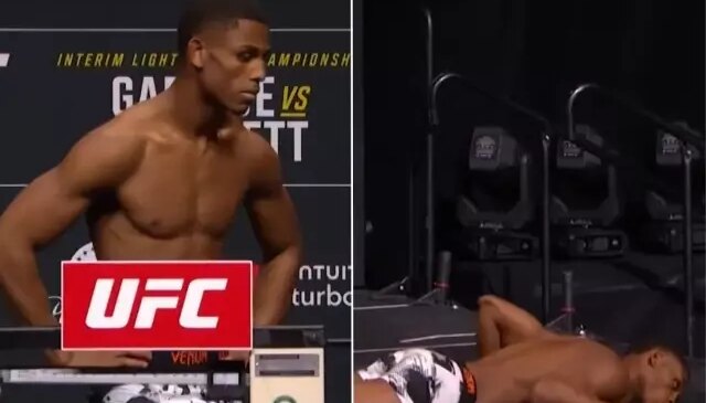 UFC dövüşçüsü Cameron Smotherman korkuttu, tartıdan indi bayıldı