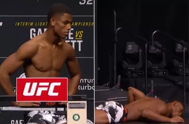 UFC dövüşçüsü Cameron Smotherman korkuttu, tartıdan indi bayıldı