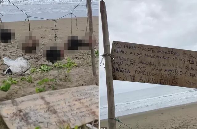 Ülkede şok etkisi yaratan görüntü: İpe asılı 5 insan kafası bulundu