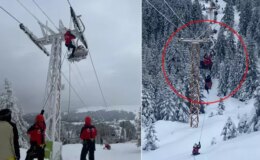 Uludağ’da telesiyej arızası: 40 tatilci mahsur kaldı