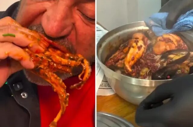 Ünlü işletmeci paylaştı, müşterilerine sunmadan kendisi iştahla yedi