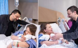 Ünlü şarkıcı Mehmet Erdem ve oyuncu Vildan Atasever, bebeklerine kavuştu