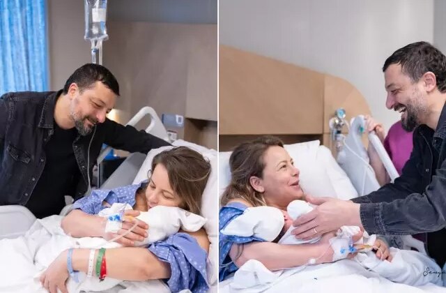 Ünlü şarkıcı Mehmet Erdem ve oyuncu Vildan Atasever, bebeklerine kavuştu