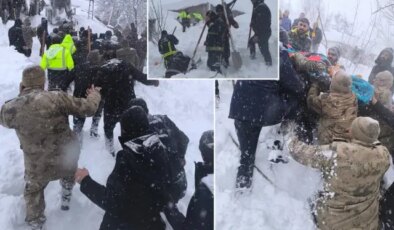 Van’da çığ faciası! İşte bölgeden servis edilen görüntüler