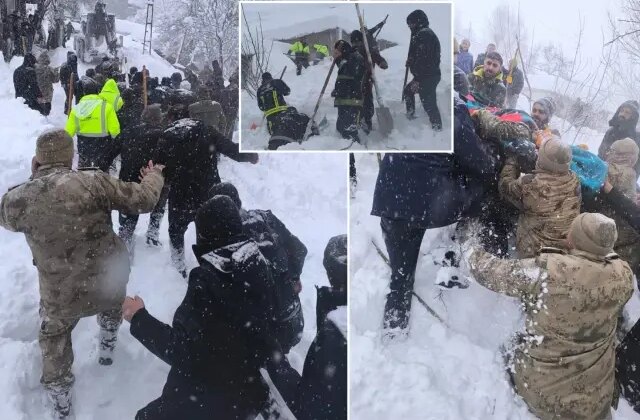 Van’da çığ faciası! İşte bölgeden servis edilen görüntüler