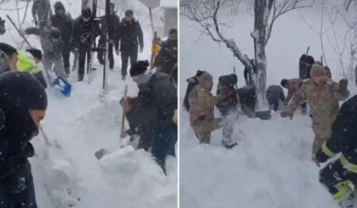 Van’da düşen çığın altında kalan anne ve 2 çocuğu kurtarıldı