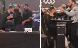 Videoyu izlemeniz lazım! Khamzat Chimaev’i karşısında gören dövüşçü süt dökmüş kedi gibi oldu