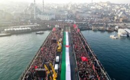 Yeni yılın ilk sabahında İstanbul’da büyük Gazze buluşması