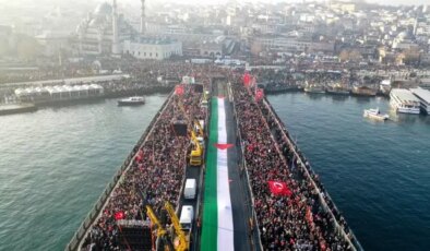 Yeni yılın ilk sabahında İstanbul’da büyük Gazze buluşması