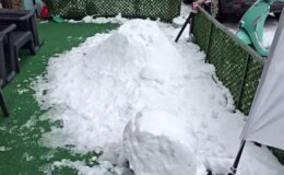 Zonguldak’ta pes dedirten olay; “Bana çarptı” deyip kardan adamı dövdüler