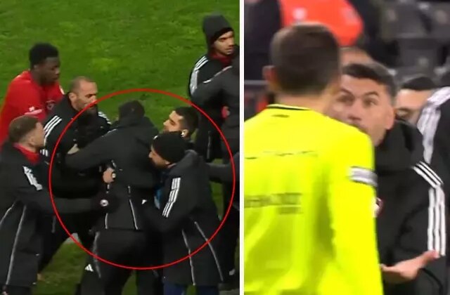 Zor tuttular! Burak Yılmaz hakeme saldırmaya kalktı