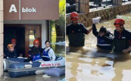 24 saatte 74 kilogram yağış! Su göğüs hizasına çıktı, vatandaşlar botla kurtarıldı