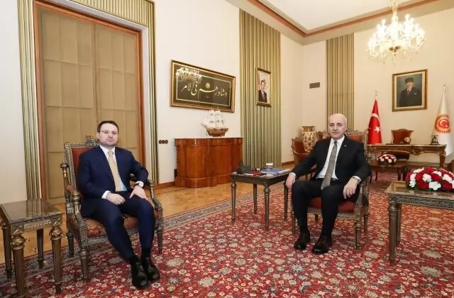 Adalet Bakanı Gürlek, TBMM Başkanı Kurtulmuş’u ziyaret etti