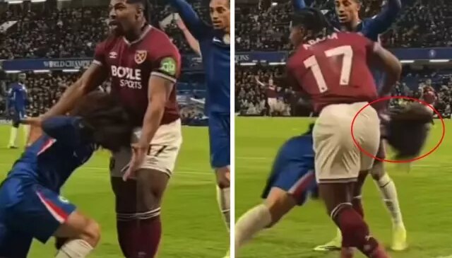 Adama Traore, rakibini poşet gibi fırlatıp attı