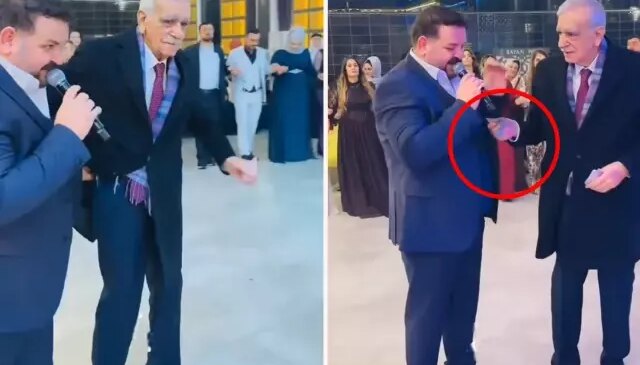 Ahmet Türk, verdiği bahşişin miktarıyla düğünün yıldızı oldu