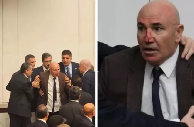 Meclis’teki kavgada Mahmut Tanal’ın burnu kanadı