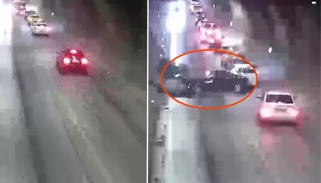 Amasya’da korkunç kaza, otomobiller tünelde kafa kafaya çarpıştı