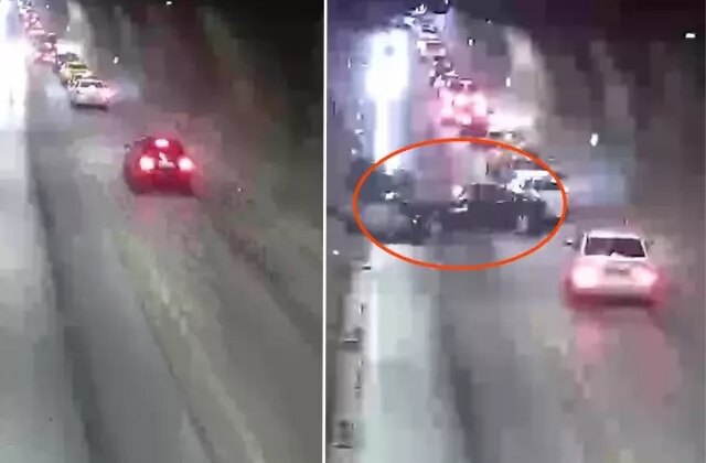 Amasya’da korkunç kaza, otomobiller tünelde kafa kafaya çarpıştı