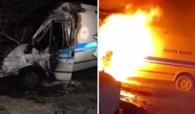 Ambulans alev alev yandı, faciayı önledi: Yaptığı büyük bir kahramanlık