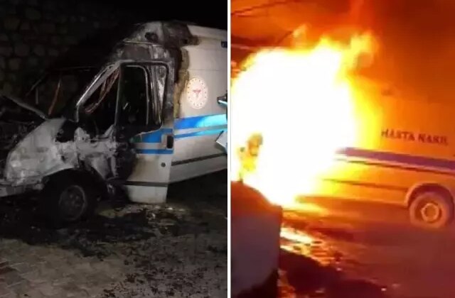 Ambulans alev alev yandı, faciayı önledi: Yaptığı büyük bir kahramanlık