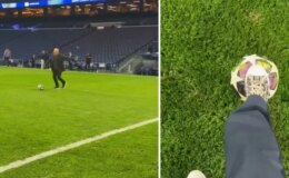 Arda Güler, ailesiyle birlikte Santiago Bernabeu’da futbol oynadı