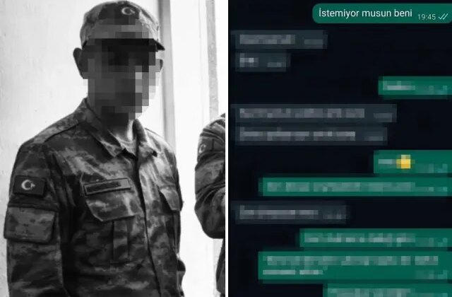 Askere giden genç, sevgilisinden gelen mesajla adeta yıkıldı