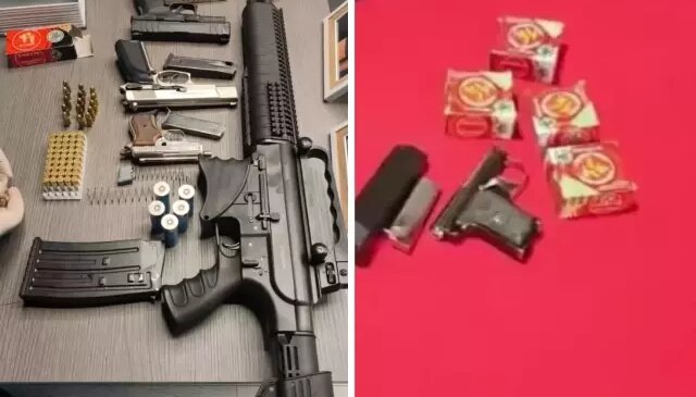 Atölyeye çevrilen evde kalem görünümlü silahlar ele geçirildi