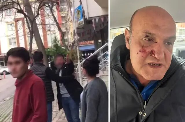 Kaldırıma park edilen aracın fotoğrafını çeken zabıtaya yumruklu saldırı