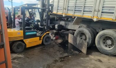 Aydın’da kamyon damperinin altında kalan tamirci ve şoför öldü