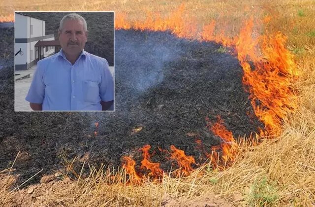 Bahçedeki otları yaktı, alevlerin arasında hayatını kaybetti