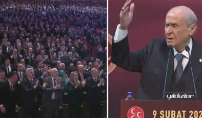 Bahçeli’den salonu ayağa kaldıran sözler! Hep bir ağızdan o sloganı attılar