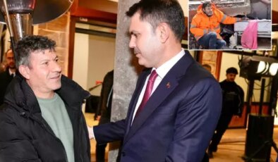 Depremin yıl dönümünde duygulandıran buluşma! Bakan Kurum ile acılı baba bir araya geldi