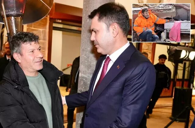 Depremin yıl dönümünde duygulandıran buluşma! Bakan Kurum ile acılı baba bir araya geldi