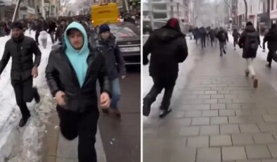 Balkondan atılanı görünce hep birlikte koşmaya başladılar