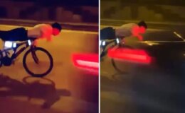 Barış, üzerine uzandığı bisiklet ile otomobile çarptı; hayatını kaybetti