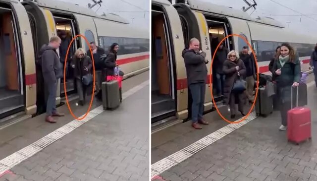 Berlin-Münih treninde sürpriz yolcu, Hillary Clinton toplu taşımayı tercih etti