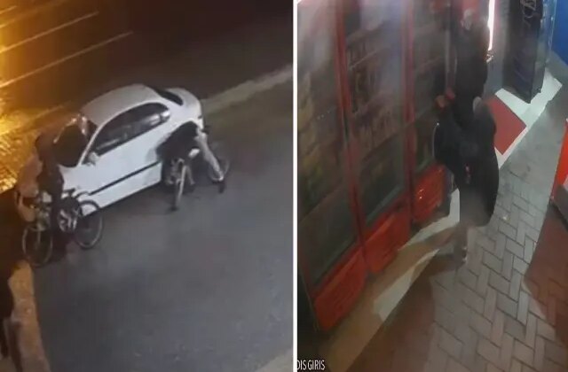 Bisikletli 3 çocuk otomobillerin lastiğini kesip, marketlerden hırsızlık yaptı