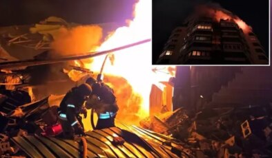 Böylesi görülmedi! Ülkenin başkentini 500 dron ve 65 füzeyle vurdular