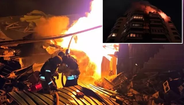 Böylesi görülmedi! Ülkenin başkentini 500 dron ve 65 füzeyle vurdular