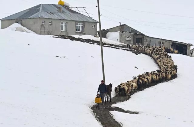 Bu köyün tek sakini onlar! 9 yıldır 3 metre karın altında ‘nöbet’ tutuyorlar